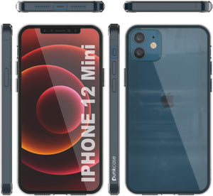 iPhone 12 Mini Case Punkcase® LUCID 2.0 Clear Series Series w/ PUNK SHIELD Screen Protector | Ultra Fit (Color in image: teal)