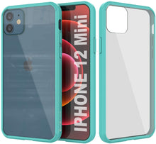 Cargar imagen en el visor de la galería, iPhone 12 Mini Case Punkcase® LUCID 2.0 Teal Series w/ PUNK SHIELD Screen Protector | Ultra Fit (Color in image: teal)

