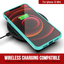 Cargar imagen en el visor de la galería, iPhone 12 Mini Case Punkcase® LUCID 2.0 Teal Series w/ PUNK SHIELD Screen Protector | Ultra Fit (Color in image: clear)
