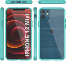 Cargar imagen en el visor de la galería, iPhone 12 Mini Case Punkcase® LUCID 2.0 Teal Series w/ PUNK SHIELD Screen Protector | Ultra Fit (Color in image: light blue)
