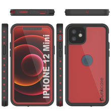 Cargar imagen en el visor de la galería, iPhone 12 Mini Waterproof IP68 Case, Punkcase [Red] [StudStar Series] [Slim Fit] (Color in image: Teal)
