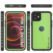 Cargar imagen en el visor de la galería, iPhone 12 Mini Waterproof IP68 Case, Punkcase [Light green] [StudStar Series] [Slim Fit] [Dirtproof] (Color in image: White)
