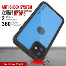 Cargar imagen en el visor de la galería, iPhone 12 Mini Waterproof IP68 Case, Punkcase [Light blue] [StudStar Series] [Slim Fit] [Dirtproof] (Color in image: Purple)
