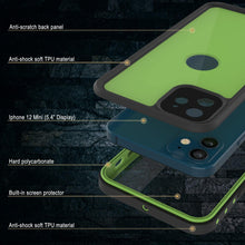 Cargar imagen en el visor de la galería, iPhone 12 Mini Waterproof IP68 Case, Punkcase [Light green] [StudStar Series] [Slim Fit] [Dirtproof] (Color in image: Pink)
