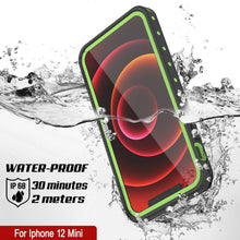 Cargar imagen en el visor de la galería, iPhone 12 Mini Waterproof IP68 Case, Punkcase [Light green] [StudStar Series] [Slim Fit] [Dirtproof] (Color in image: Purple)
