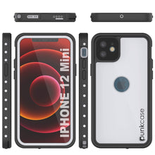 Cargar imagen en el visor de la galería, iPhone 12 Mini Waterproof IP68 Case, Punkcase [White] [StudStar Series] [Slim Fit] [Dirtproof] (Color in image: Pink)

