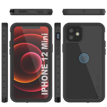 Cargar imagen en el visor de la galería, iPhone 12 Mini Waterproof IP68 Case, Punkcase [Black] [StudStar Series] [Slim Fit] (Color in image: Pink)
