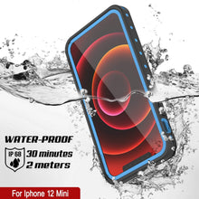 Cargar imagen en el visor de la galería, iPhone 12 Mini Waterproof IP68 Case, Punkcase [Light blue] [StudStar Series] [Slim Fit] [Dirtproof] (Color in image: Light Green)
