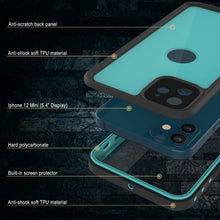Cargar imagen en el visor de la galería, iPhone 12 Mini Waterproof IP68 Case, Punkcase [Teal] [StudStar Series] [Slim Fit] (Color in image: Pink)
