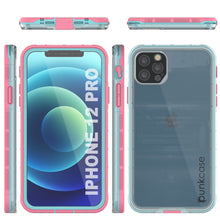 Cargar imagen en el visor de la galería, Punkcase iPhone 13 Pro Waterproof Case [Aqua Series] Armor Cover [Clear Pink] [Clear Back] (Color in image: Clear Teal)
