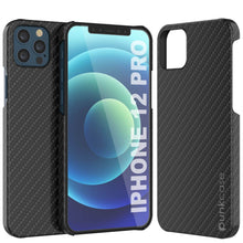 Cargar imagen en el visor de la galería, iPhone 12 Pro Case, Punkcase CarbonShield, Heavy Duty &amp; Ultra Thin 2 Piece Dual Layer [shockproof] 
