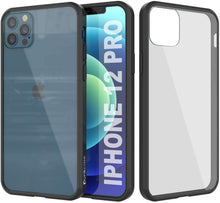 Load image into Gallery viewer, iPhone 12 Pro Case Punkcase® LUCID 2.0 Black Series w/ PUNK SHIELD Screen Protector | Ultra Fit (Color in image: black)
