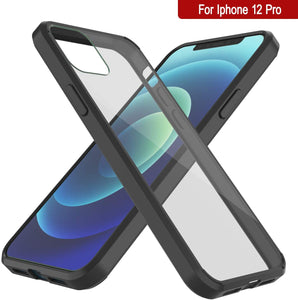 iPhone 12 Pro Case Punkcase® LUCID 2.0 Black Series w/ PUNK SHIELD Screen Protector | Ultra Fit (Color in image: purple)