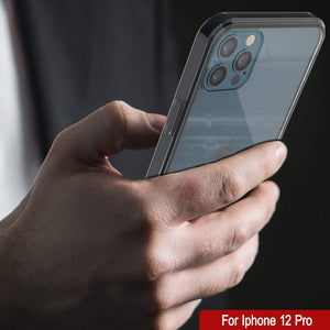 iPhone 13 Pro Case Punkcase® LUCID 2.0 Crystal Black Series w/ SHIELD Screen Protector | Ultra Fit (Color in image: white)