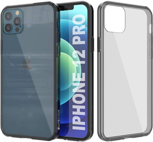 iPhone 13 Pro Case Punkcase® LUCID 2.0 Crystal Black Series w/ SHIELD Screen Protector | Ultra Fit (Color in image: crystal black)