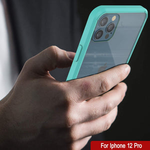 iPhone 13 Pro Case Punkcase® LUCID 2.0 Teal Series w/ PUNK SHIELD Screen Protector | Ultra Fit (Color in image: white)