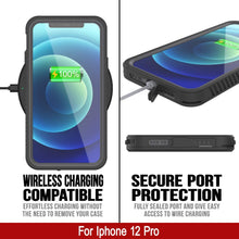 Load image into Gallery viewer, iPhone 12 Pro Waterproof Case, Punkcase [Extreme Series] Armor Cover W/ Built In Screen Protector [Teal] (Color in image: Purple)
