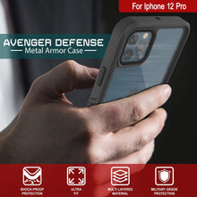 Load image into Gallery viewer, iPhone 12 Pro Waterproof Case, Punkcase [Extreme Series] Armor Cover W/ Built In Screen Protector [Teal] (Color in image: White)
