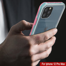 Cargar imagen en el visor de la galería, Punkcase iPhone 13 Pro Max Waterproof Case [Aqua Series] Armor Cover [Clear Pink] [Clear Back] 

