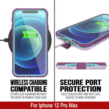 Load image into Gallery viewer, WIRELESS CHARGING COMPATIBLE EFFORTLESS CHARGING WITHOUT THE NEED TO REMOVE YOUR CASE SECURE PORT PROTECTION FULLY SEALED PORT AND GIVE EASY ACCESS TO WIRE CHARGING For Iphone 12 Pro Max 
