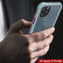 Cargar imagen en el visor de la galería, Punkcase iPhone 13 Pro Max Waterproof Case [Aqua Series] Armor Cover [Clear Blue] [Clear Back] 
