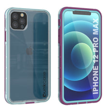 Cargar imagen en el visor de la galería, Punkcase iPhone 13 Pro Max Waterproof Case [Aqua Series] Armor Cover [Clear Blue] [Clear Back] (Color in image: Clear Blue)
