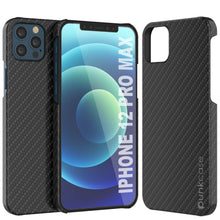 Cargar imagen en el visor de la galería, iPhone 12 Pro Max Case, Punkcase CarbonShield, Heavy Duty &amp; Ultra Thin 2 Piece Dual Layer [shockproof] 
