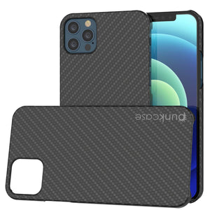 iPhone 12 Pro Max Case, Punkcase CarbonShield, Heavy Duty & Ultra Thin 2 Piece Dual Layer [shockproof] 
