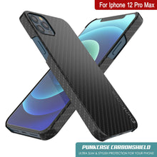 Cargar imagen en el visor de la galería, iPhone 12 Pro Max Case, Punkcase CarbonShield, Heavy Duty &amp; Ultra Thin 2 Piece Dual Layer [shockproof] 
