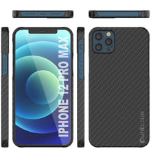 Cargar imagen en el visor de la galería, iPhone 12 Pro Max Case, Punkcase CarbonShield, Heavy Duty &amp; Ultra Thin 2 Piece Dual Layer [shockproof] 
