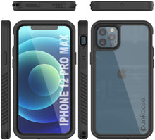 Cargar imagen en el visor de la galería, iPhone 12 Pro Max Waterproof Case, Punkcase [Extreme Series] Armor Cover W/ Built In Screen Protector [Black] (Color in image: Red)

