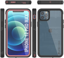 Cargar imagen en el visor de la galería, iPhone 12 Pro Max Waterproof Case, Punkcase [Extreme Series] Armor Cover W/ Built In Screen Protector [Pink] (Color in image: Red)
