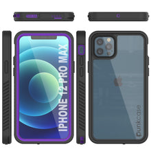 Cargar imagen en el visor de la galería, iPhone 12 Pro Max Waterproof Case, Punkcase [Extreme Series] Armor Cover W/ Built In Screen Protector [Purple] (Color in image: Light Green)
