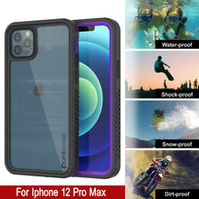Cargar imagen en el visor de la galería, iPhone 12 Pro Max Waterproof Case, Punkcase [Extreme Series] Armor Cover W/ Built In Screen Protector [Purple] (Color in image: Red)
