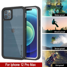 Cargar imagen en el visor de la galería, iPhone 12 Pro Max Waterproof Case, Punkcase [Extreme Series] Armor Cover W/ Built In Screen Protector [White] (Color in image: Purple)
