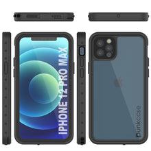 Cargar imagen en el visor de la galería, iPhone 12 Pro Max Waterproof IP68 Case, Punkcase [Clear] [StudStar Series] [Slim Fit] [Dirtproof] (Color in image: Teal)

