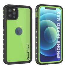 Cargar imagen en el visor de la galería, iPhone 12 Pro Max Waterproof IP68 Case, Punkcase [Light green] [StudStar Series] [Slim Fit] [Dirtproof] (Color in image: Light Green)
