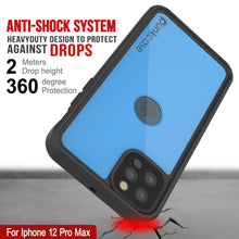 Cargar imagen en el visor de la galería, iPhone 12 Pro Max Waterproof IP68 Case, Punkcase [Light blue] [StudStar Series] [Slim Fit] [Dirtproof] (Color in image: Purple)
