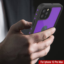 Cargar imagen en el visor de la galería, iPhone 12 Pro Max Waterproof IP68 Case, Punkcase [Purple] [StudStar Series] [Slim Fit] [Dirtproof] (Color in image: Red)
