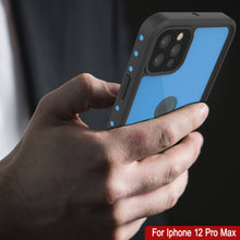 Cargar imagen en el visor de la galería, iPhone 12 Pro Max Waterproof IP68 Case, Punkcase [Light blue] [StudStar Series] [Slim Fit] [Dirtproof] (Color in image: Pink)
