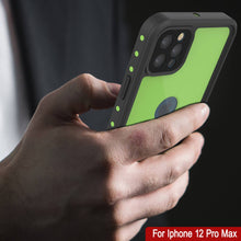 Cargar imagen en el visor de la galería, iPhone 12 Pro Max Waterproof IP68 Case, Punkcase [Light green] [StudStar Series] [Slim Fit] [Dirtproof] (Color in image: Teal)
