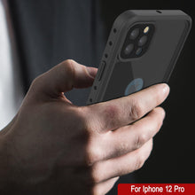 Load image into Gallery viewer, iPhone 12 Pro Waterproof IP68 Case, Punkcase [Black] [StudStar Series] [Slim Fit] (Color in image: Light Blue)
