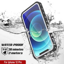 Load image into Gallery viewer, iPhone 12 Pro Waterproof IP68 Case, Punkcase [White] [StudStar Series] [Slim Fit] [Dirtproof] (Color in image: Black)
