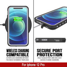 Load image into Gallery viewer, iPhone 12 Pro Waterproof IP68 Case, Punkcase [White] [StudStar Series] [Slim Fit] [Dirtproof] (Color in image: Purple)
