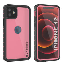 Cargar imagen en el visor de la galería, iPhone 12 Waterproof IP68 Case, Punkcase [Pink] [StudStar Series] [Slim Fit] [Dirtproof] (Color in image: Pink)

