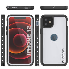 Cargar imagen en el visor de la galería, iPhone 12 Waterproof IP68 Case, Punkcase [White] [StudStar Series] [Slim Fit] [Dirtproof] (Color in image: Pink)
