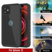 Cargar imagen en el visor de la galería, iPhone 12 Waterproof IP68 Case, Punkcase [Black] [StudStar Series] [Slim Fit] (Color in image: Purple)
