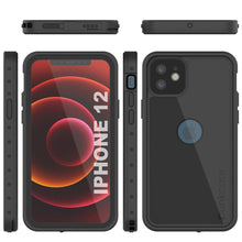 Cargar imagen en el visor de la galería, iPhone 12 Waterproof IP68 Case, Punkcase [Black] [StudStar Series] [Slim Fit] (Color in image: Red)
