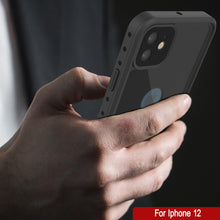 Cargar imagen en el visor de la galería, iPhone 12 Waterproof IP68 Case, Punkcase [Black] [StudStar Series] [Slim Fit] (Color in image: Light Green)

