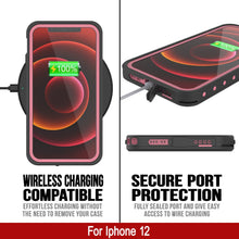 Cargar imagen en el visor de la galería, iPhone 12 Waterproof IP68 Case, Punkcase [Pink] [StudStar Series] [Slim Fit] [Dirtproof] (Color in image: Light Blue)
